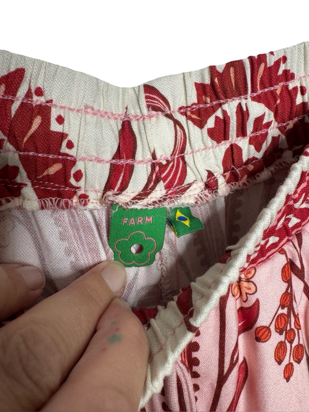 Farm Rio | Leveza Romântica Wide-Leg Pants Medium - Picture 4 of 6